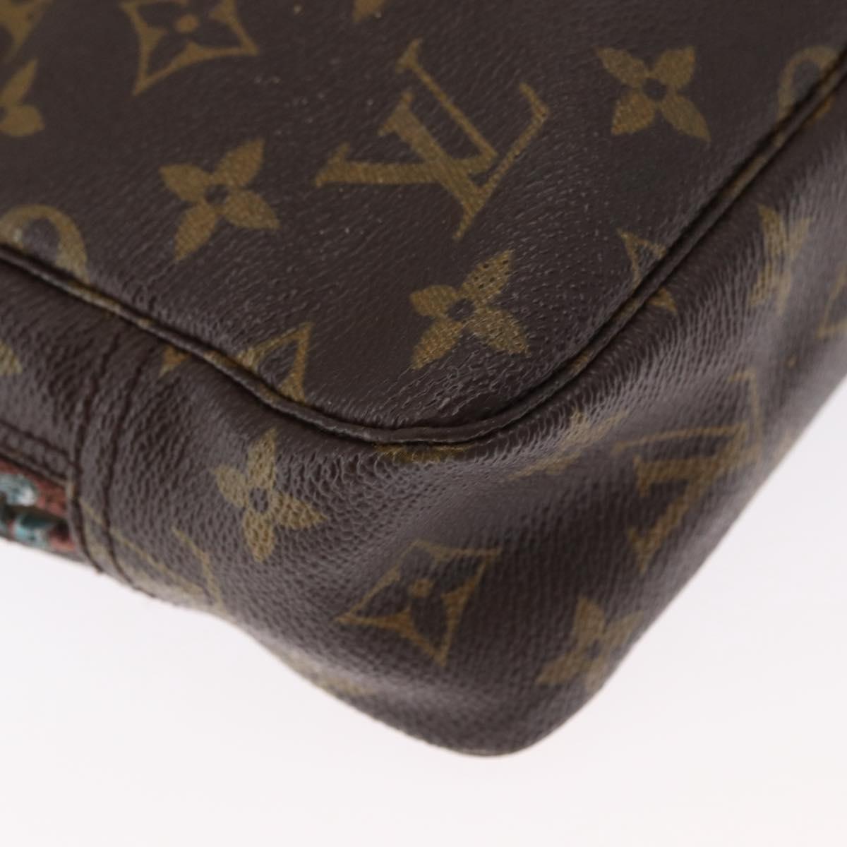 LOUIS VUITTON Monogram Trousse Toilette 23 Clutch Bag M47524 LV Auth 154206
