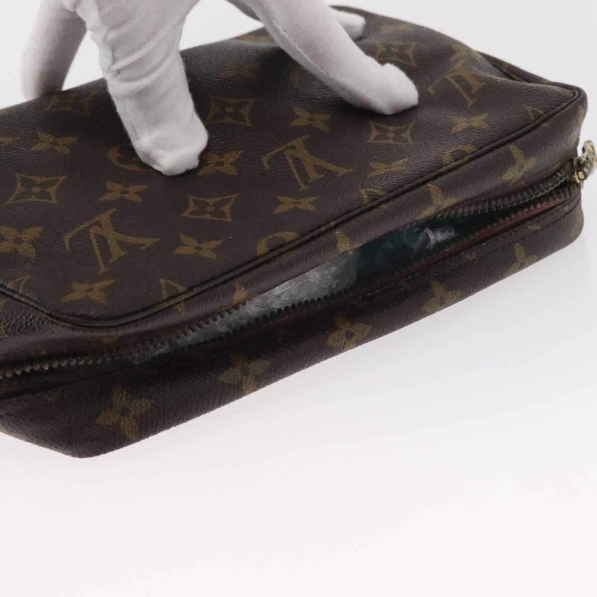 LOUIS VUITTON Monogram Trousse Toilette 23 Clutch Bag M47524 LV Auth 154206