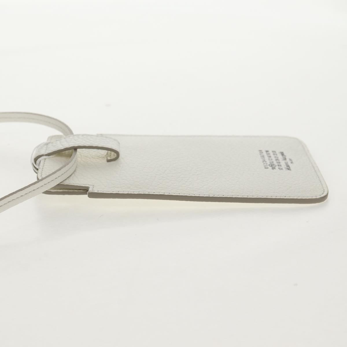 Maison Margiela Smart phone Shoulder Pouch White Silver Auth 154208M