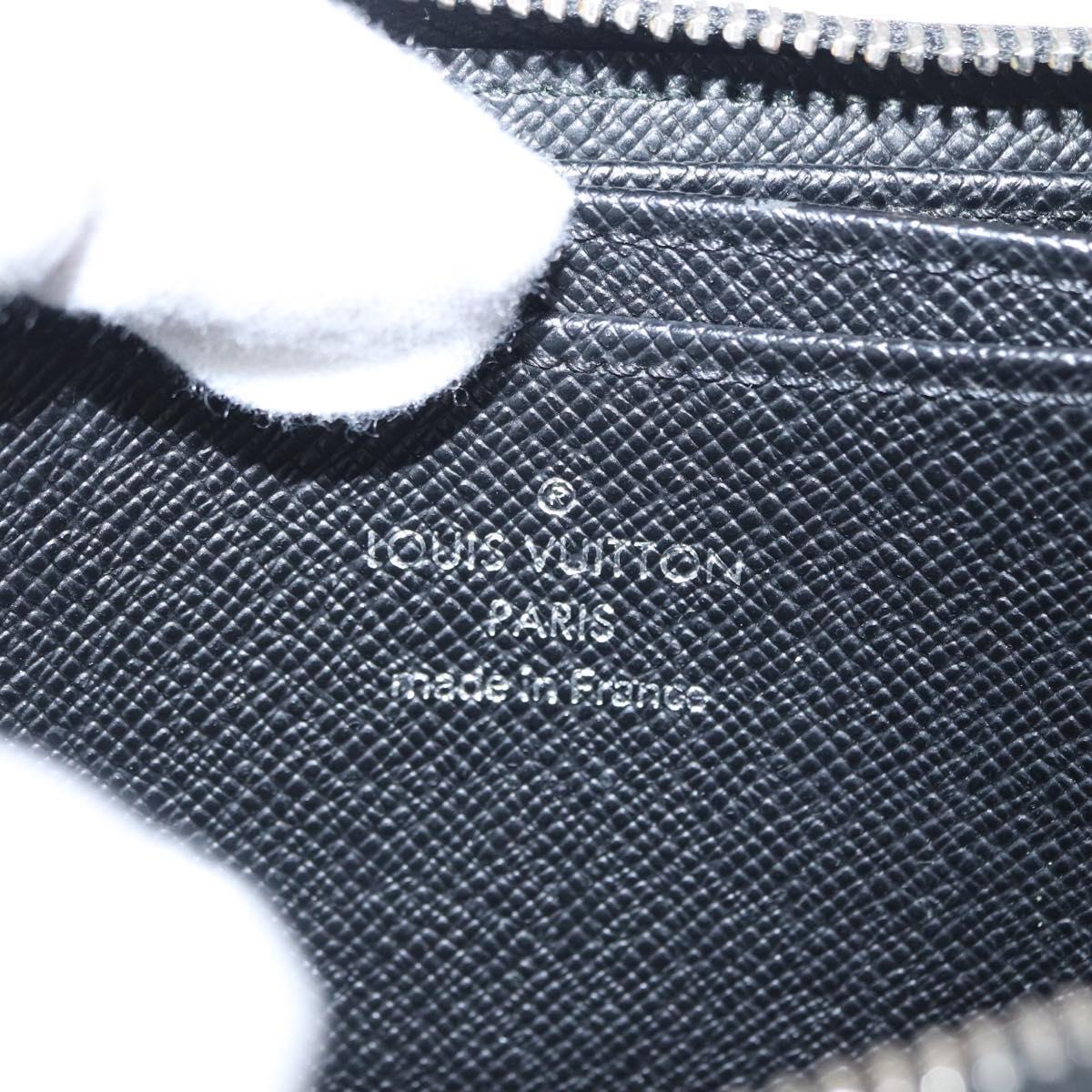 LOUIS VUITTON Damier Graphite Zippy Coin Purse Coin Purse N63076 LV Auth 154209