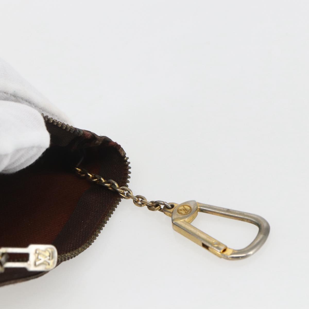 LOUIS VUITTON Monogram Pochette Cles Coin Purse M60033 LV Auth 154210