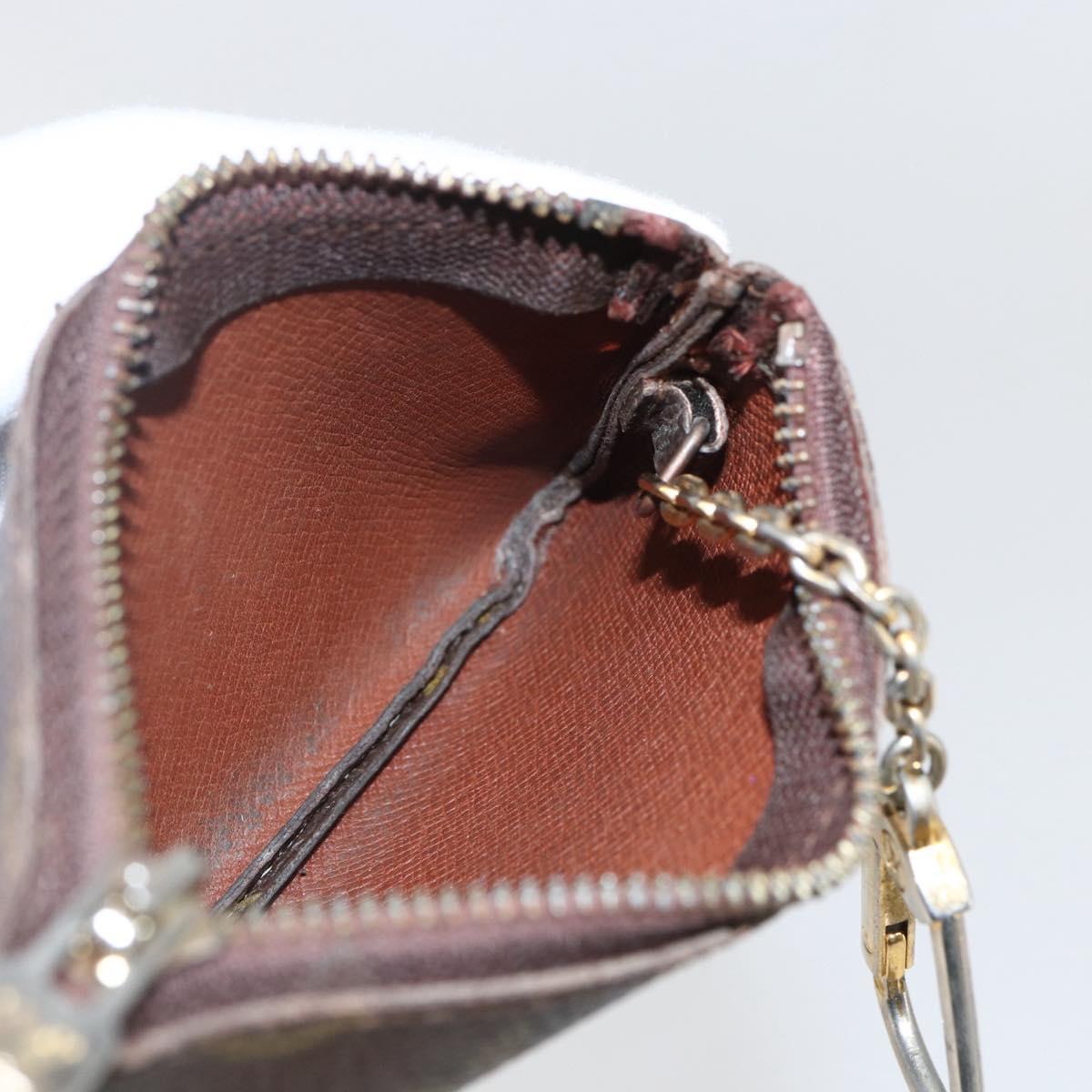 LOUIS VUITTON Monogram Pochette Cles Coin Purse M60033 LV Auth 154210