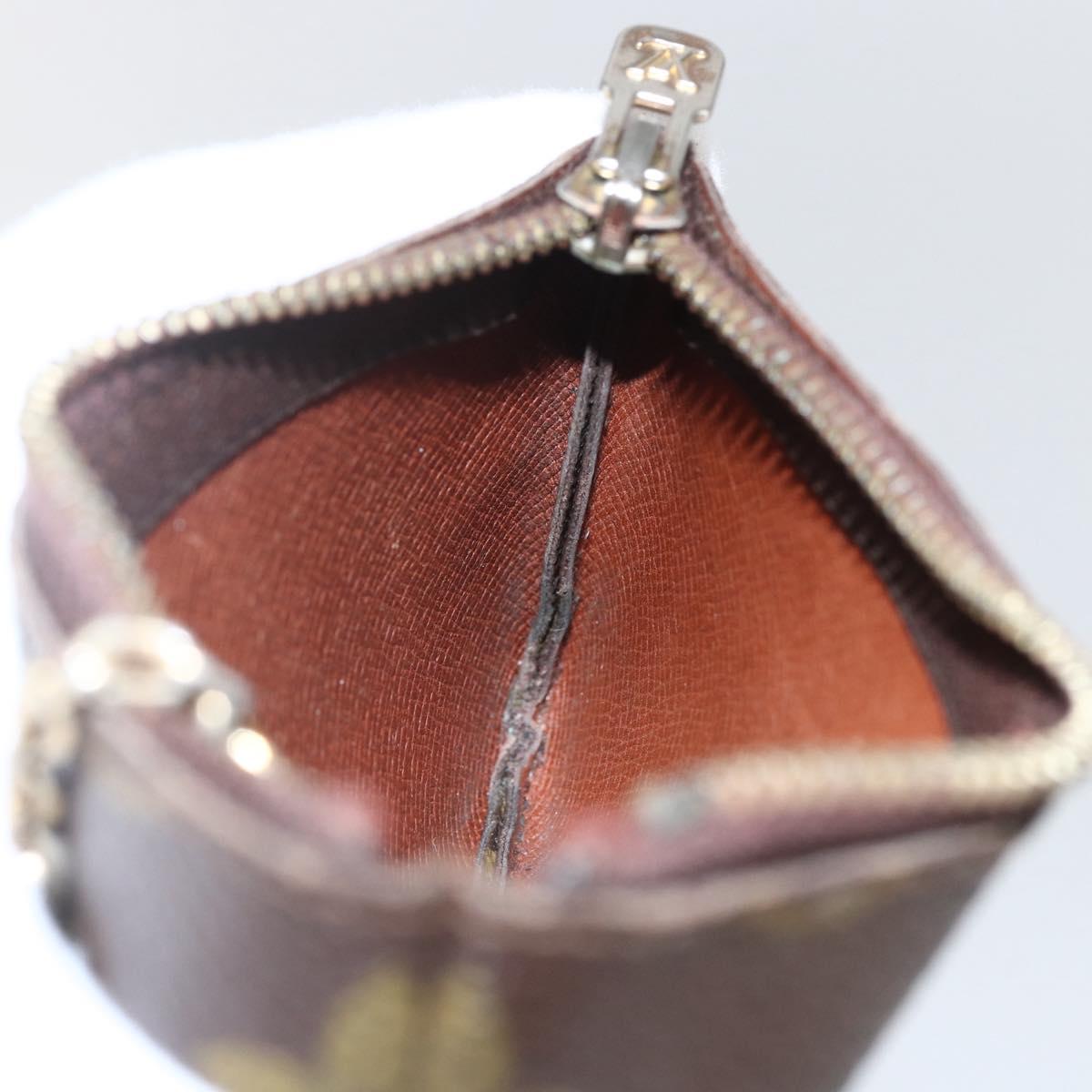 LOUIS VUITTON Monogram Pochette Cles Coin Purse M60033 LV Auth 154210