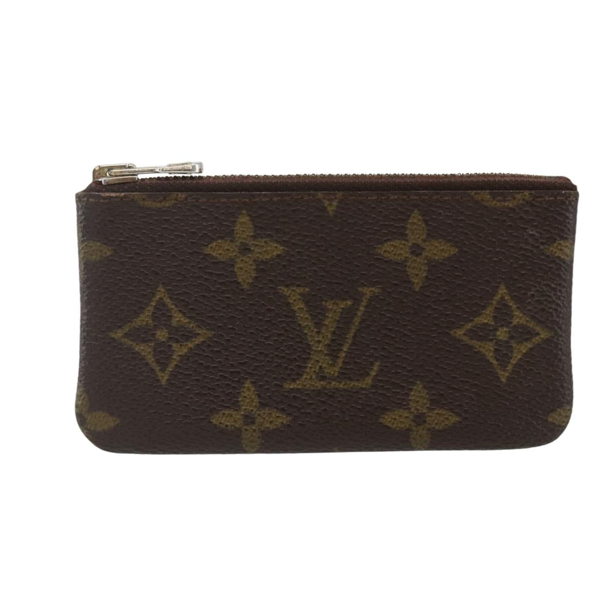LOUIS VUITTON Monogram Pochette Cles Coin Purse M60033 LV Auth 154210