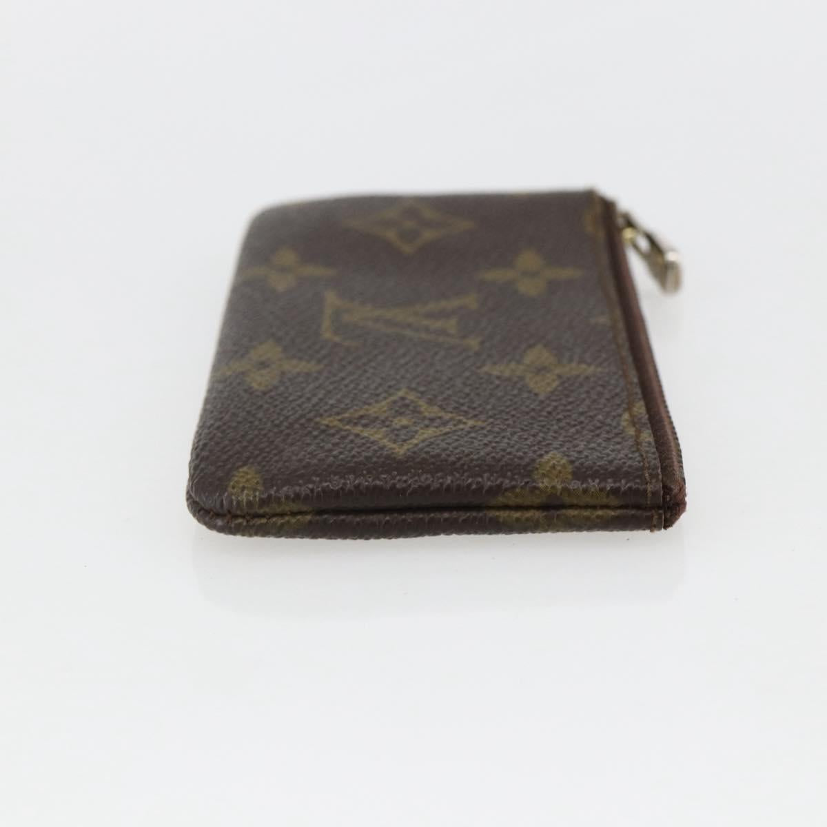 LOUIS VUITTON Monogram Pochette Cles Coin Purse M60033 LV Auth 154210