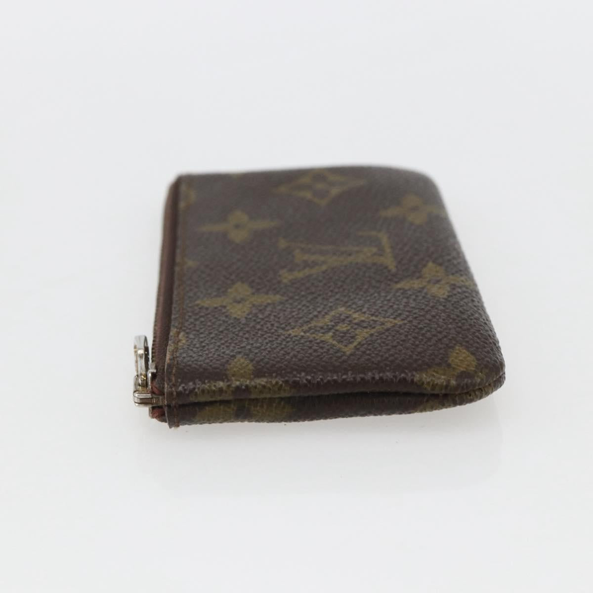 LOUIS VUITTON Monogram Pochette Cles Coin Purse M60033 LV Auth 154210
