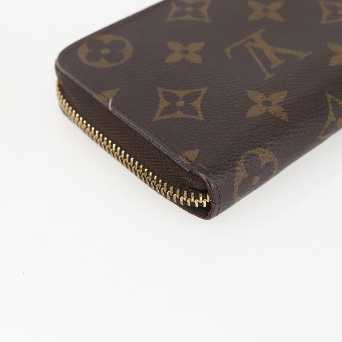 LOUIS VUITTON Monogram Portefeuille Clemence Long Wallet M60742 LV Auth 154211