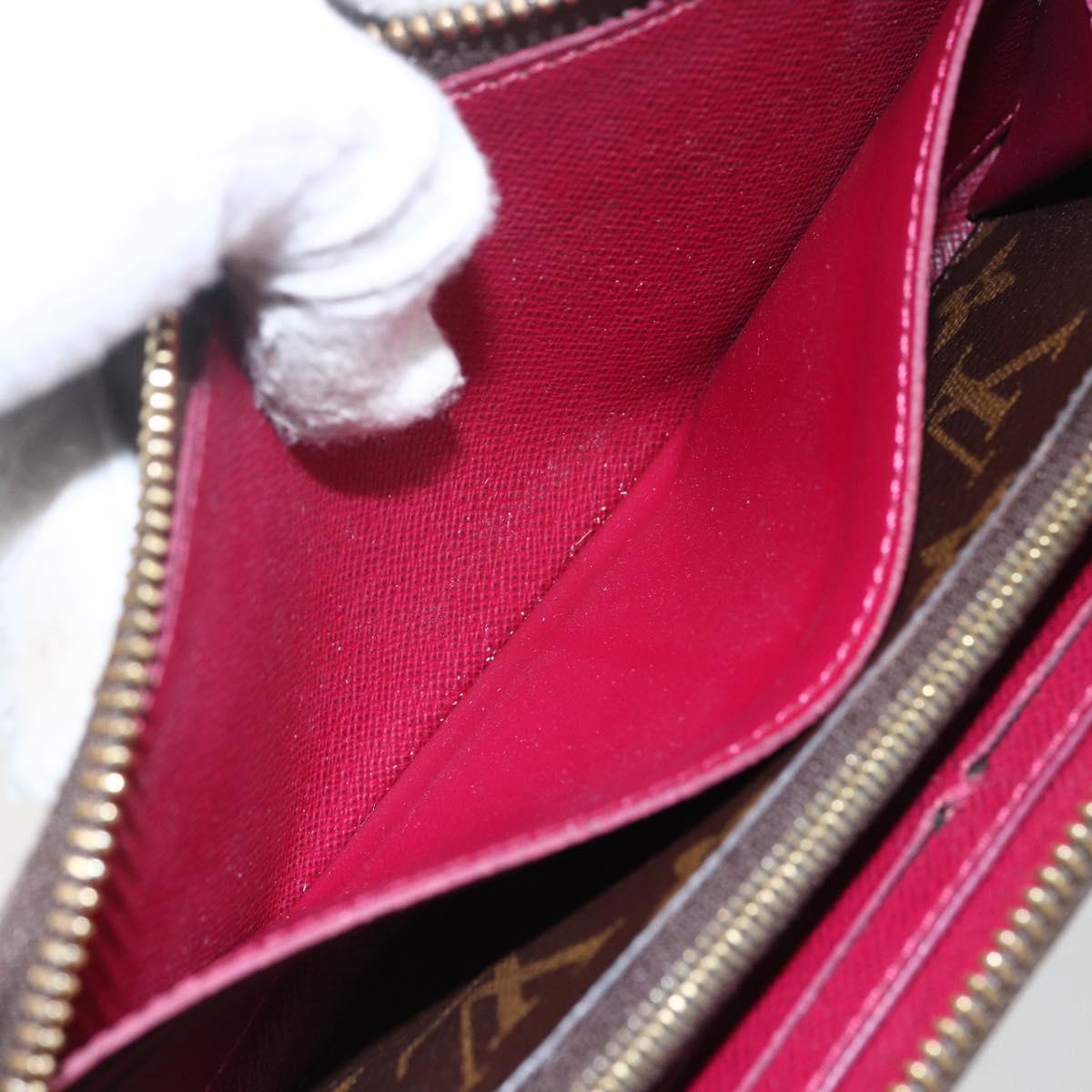 LOUIS VUITTON Monogram Portefeuille Clemence Long Wallet M60742 LV Auth 154211