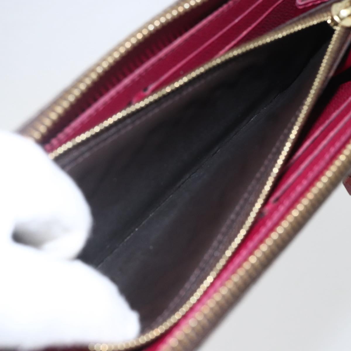 LOUIS VUITTON Monogram Portefeuille Clemence Long Wallet M60742 LV Auth 154211