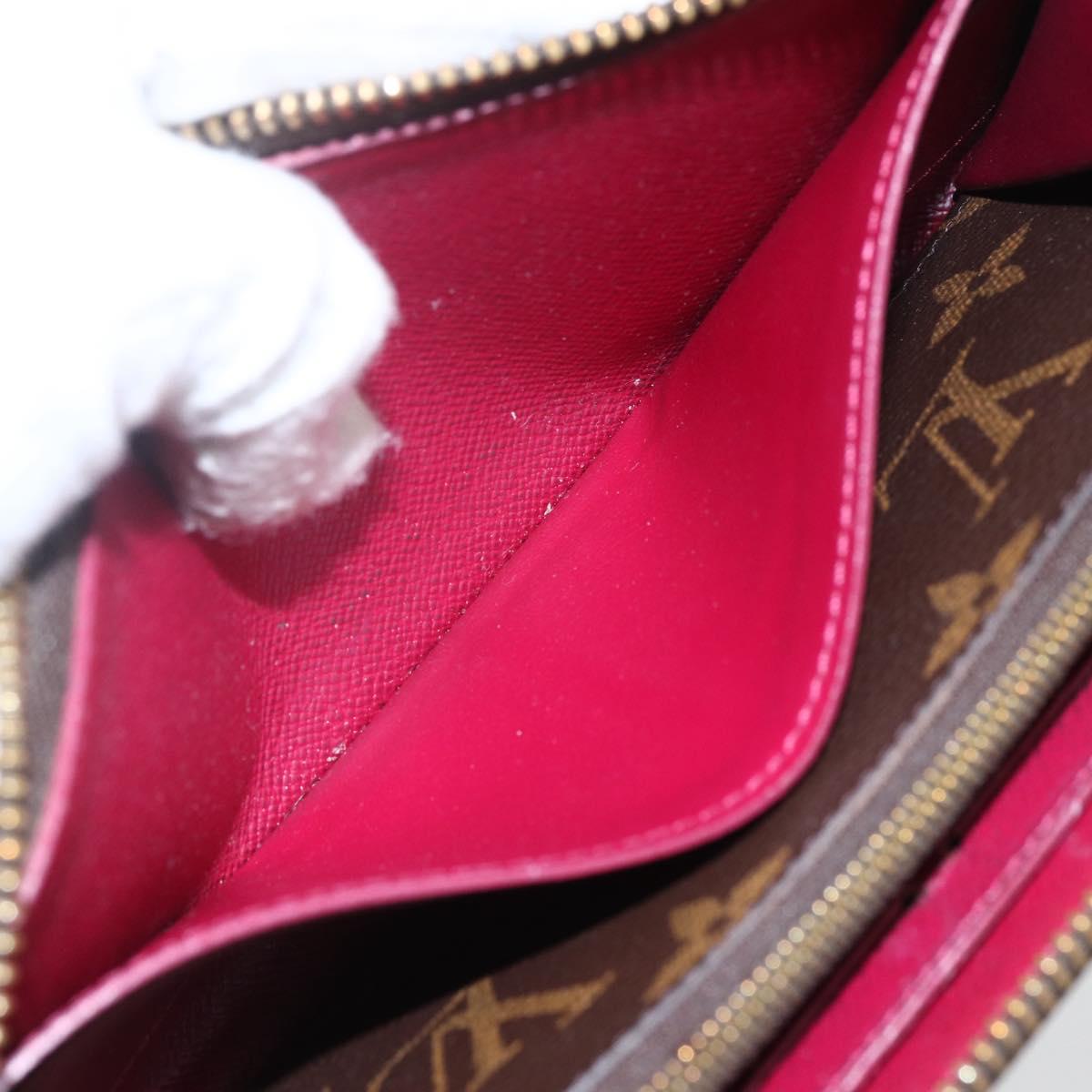 LOUIS VUITTON Monogram Portefeuille Clemence Long Wallet M60742 LV Auth 154212