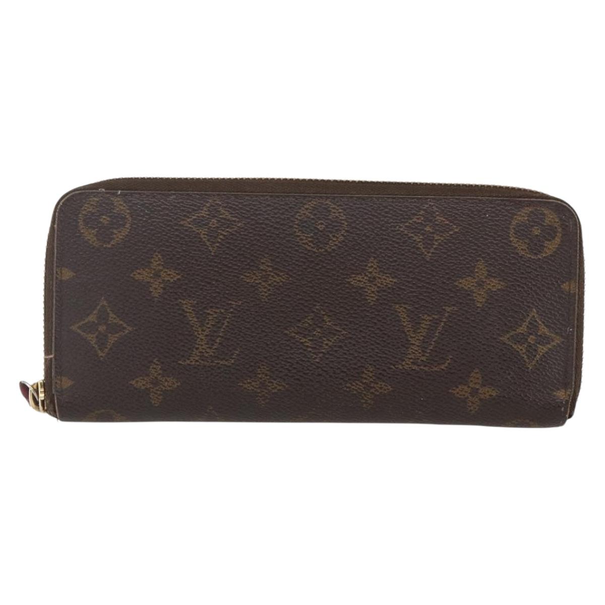 LOUIS VUITTON Monogram Portefeuille Clemence Long Wallet M60742 LV Auth 154212