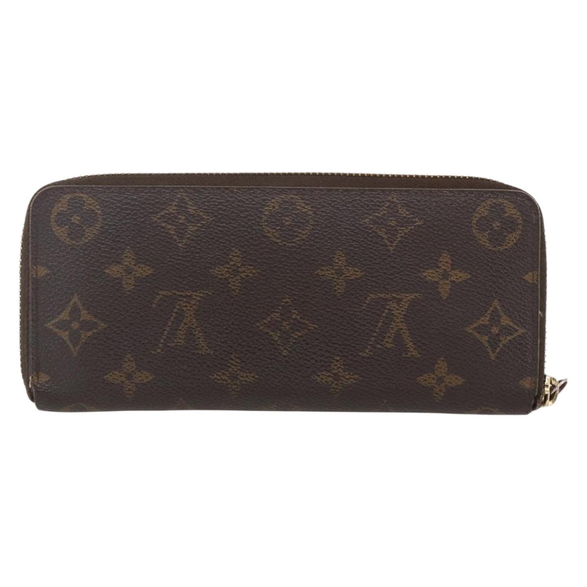 LOUIS VUITTON Monogram Portefeuille Clemence Long Wallet M60742 LV Auth 154212