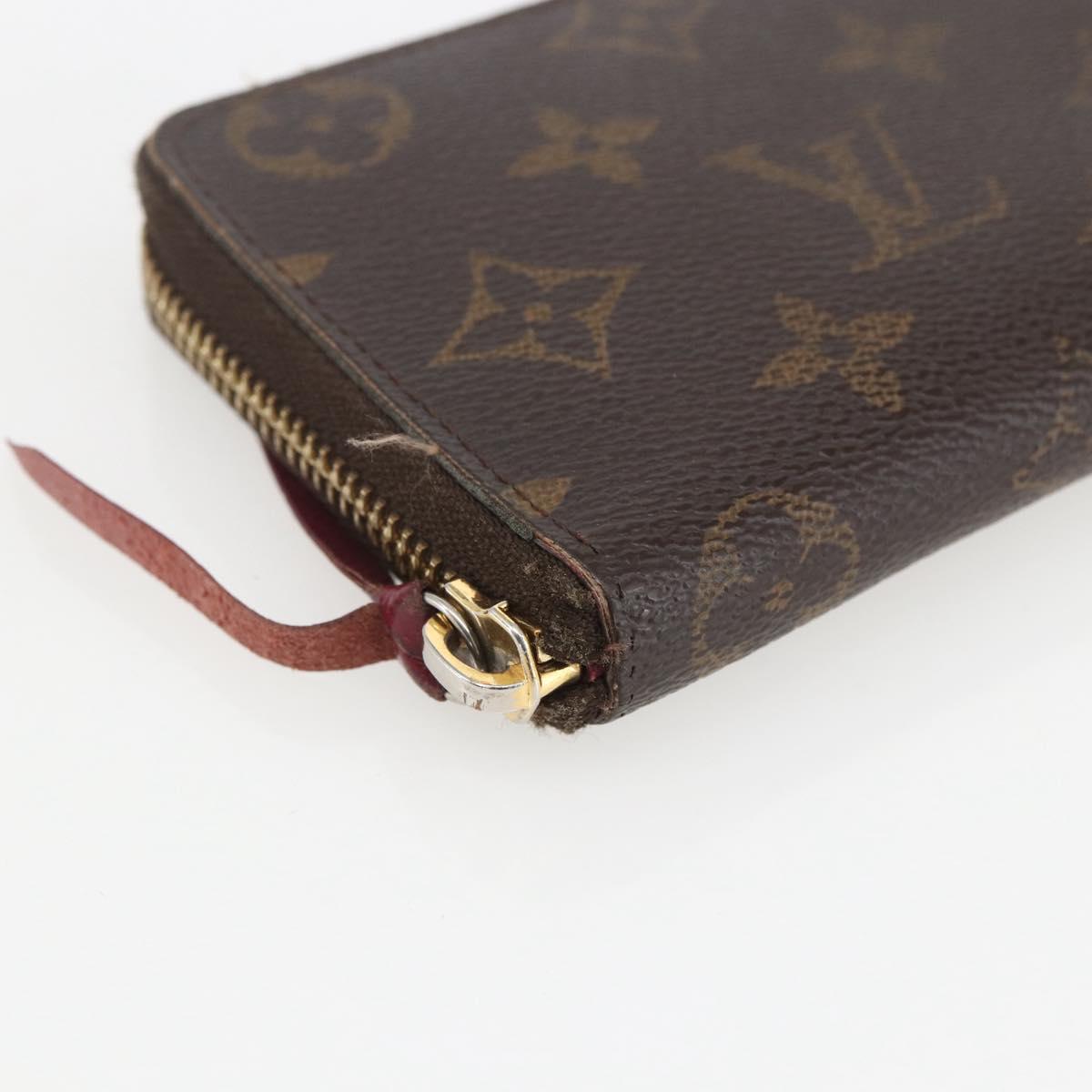 LOUIS VUITTON Monogram Portefeuille Clemence Long Wallet M60742 LV Auth 154212