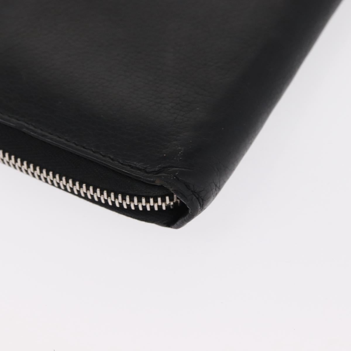 LOUIS VUITTON Zippy Rock Me Long Wallet Leather Black M62622 LV Auth 154214