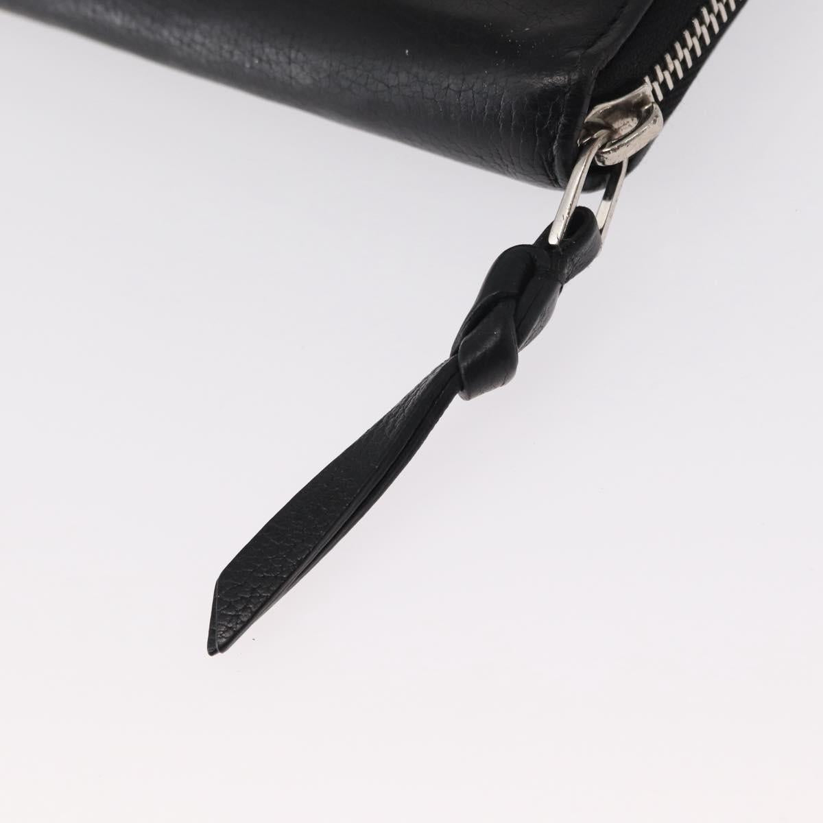 LOUIS VUITTON Zippy Rock Me Long Wallet Leather Black M62622 LV Auth 154214