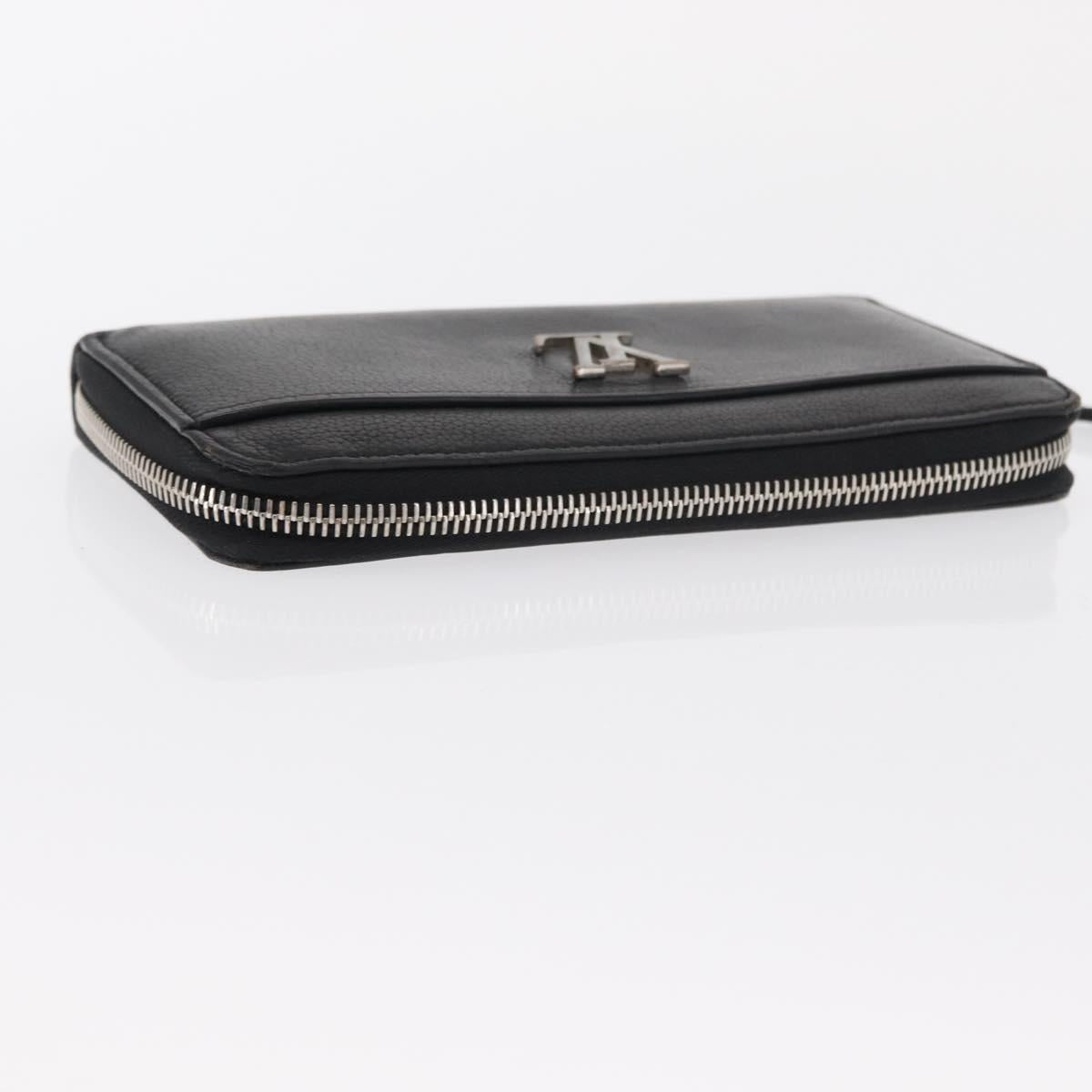 LOUIS VUITTON Zippy Rock Me Long Wallet Leather Black M62622 LV Auth 154214