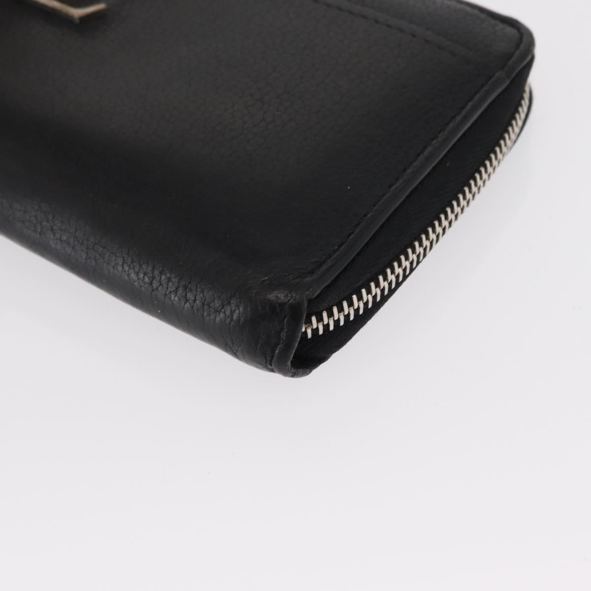 LOUIS VUITTON Zippy Rock Me Long Wallet Leather Black M62622 LV Auth 154214
