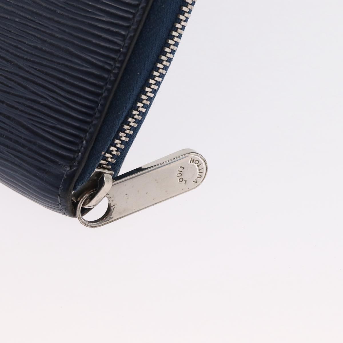 LOUIS VUITTON Epi Zippy Wallet Long Wallet Blue M61873 LV Auth 154243