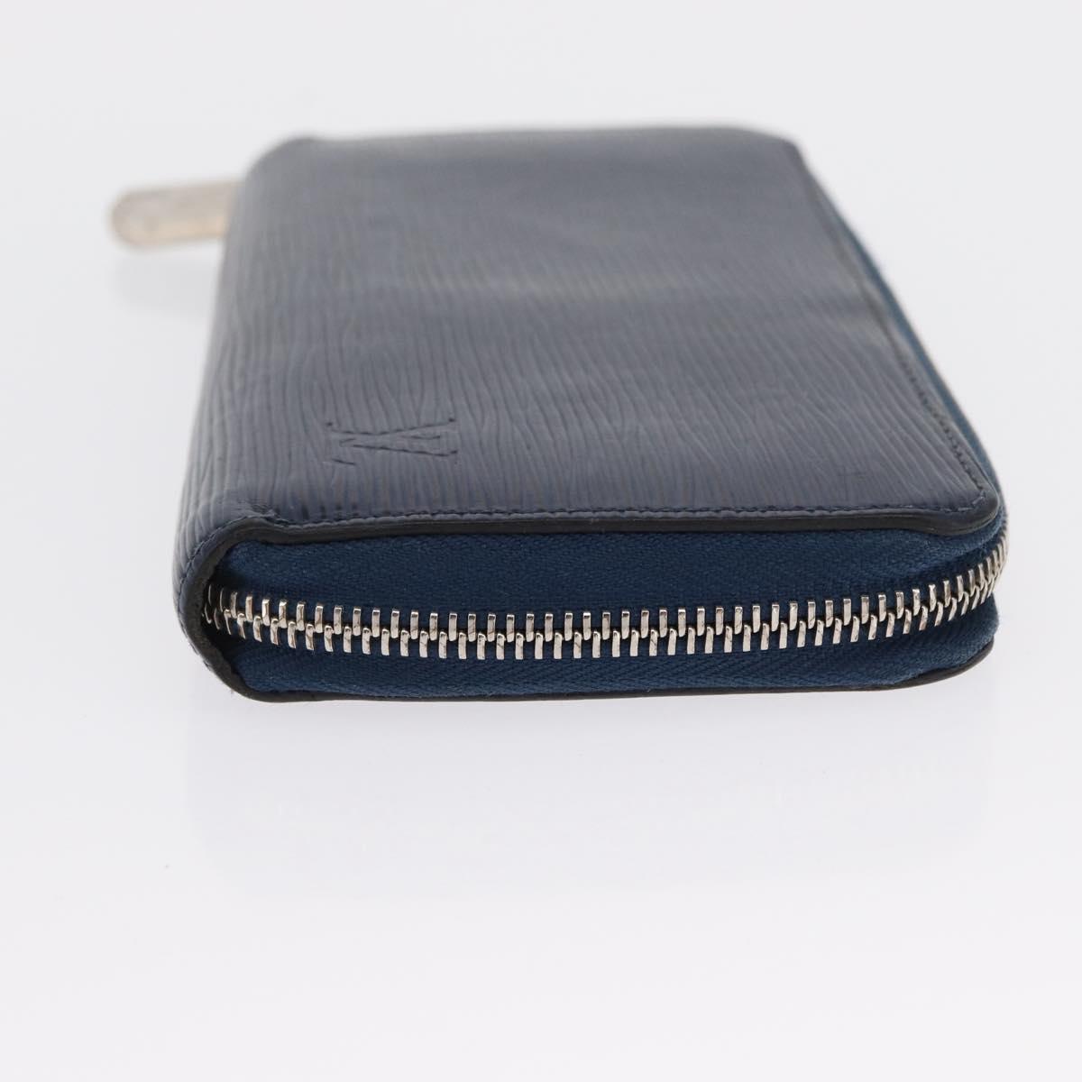 LOUIS VUITTON Epi Zippy Wallet Long Wallet Blue M61873 LV Auth 154243