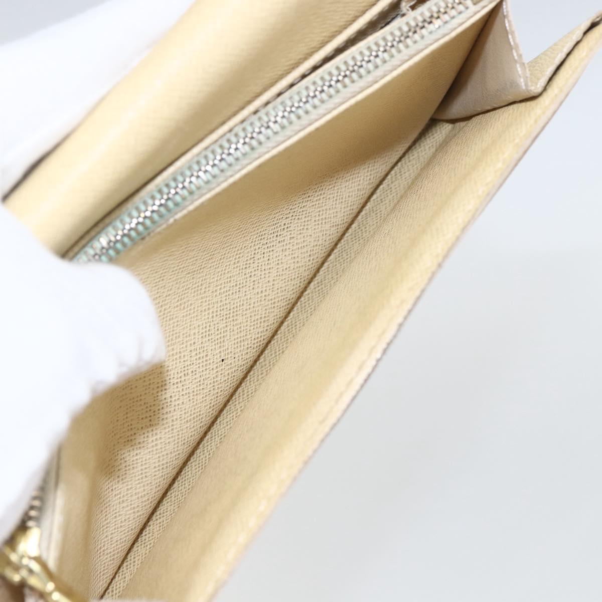 LOUIS VUITTON Damier Azur Portefeuille Sarah Long Wallet N61735 LV Auth 154245A