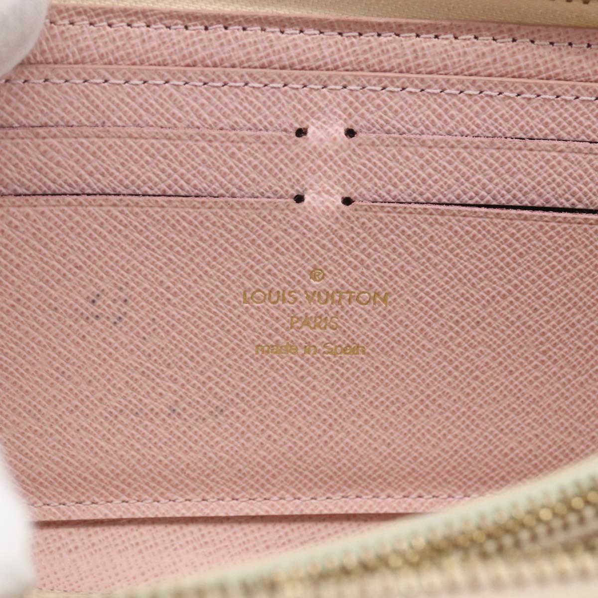 LOUIS VUITTON Damier Azur Portefeuille Clemence Long Wallet N61264 Auth 154247