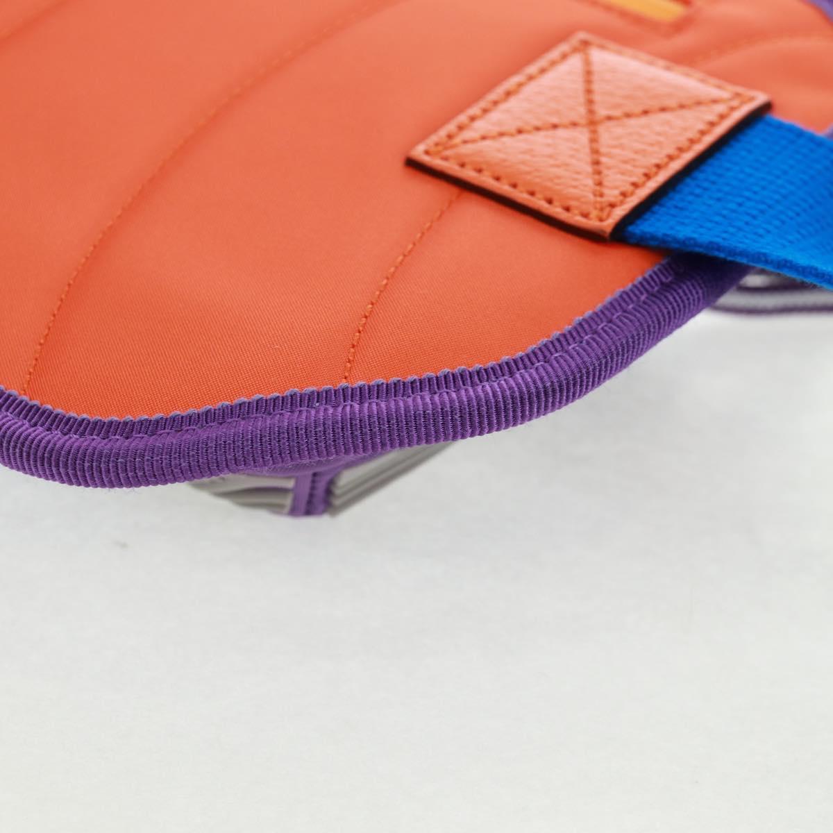 GUCCI Interlocking G Waist Bag Nylon Purple Silver 752102 Auth 154250M
