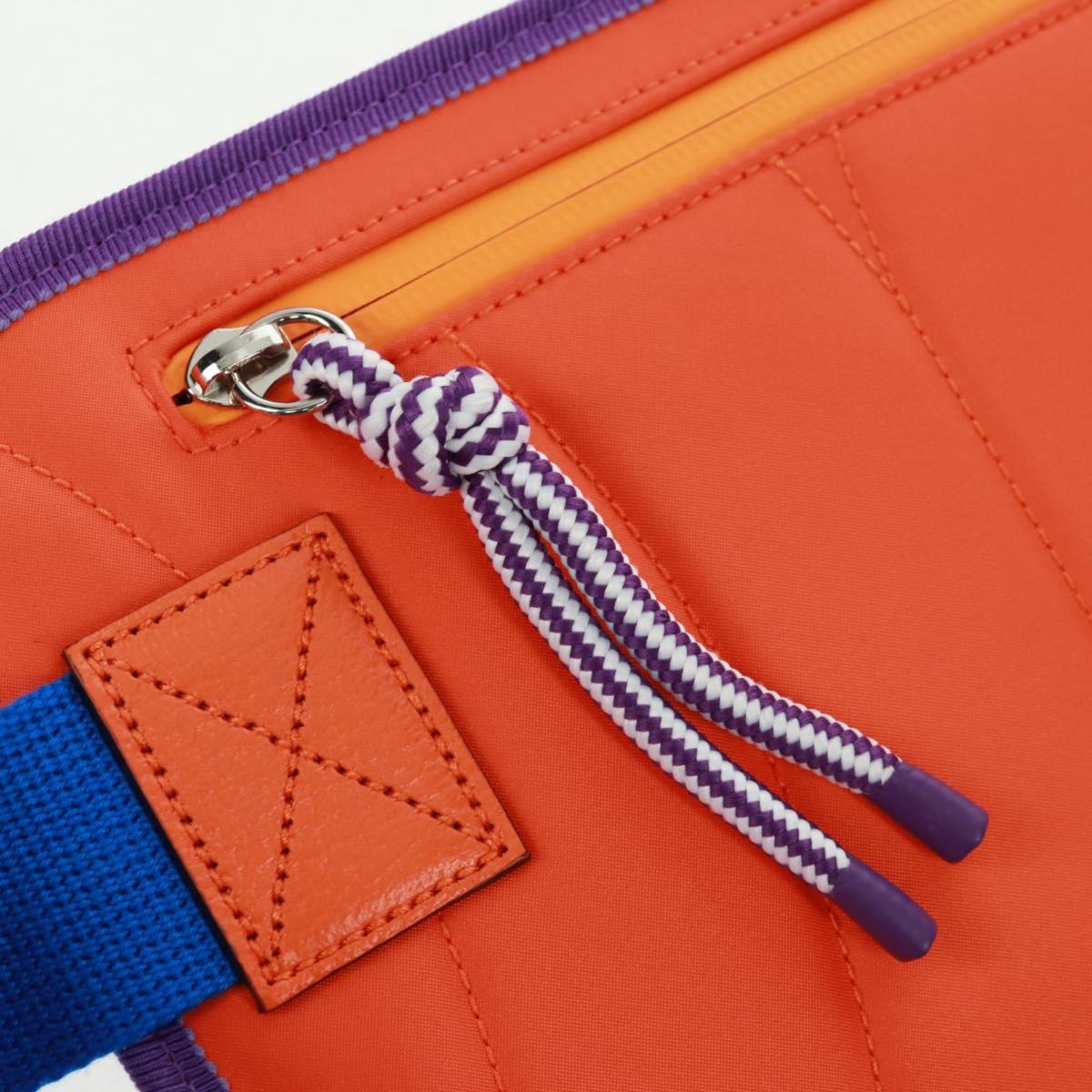 GUCCI Interlocking G Waist Bag Nylon Purple Silver 752102 Auth 154250M