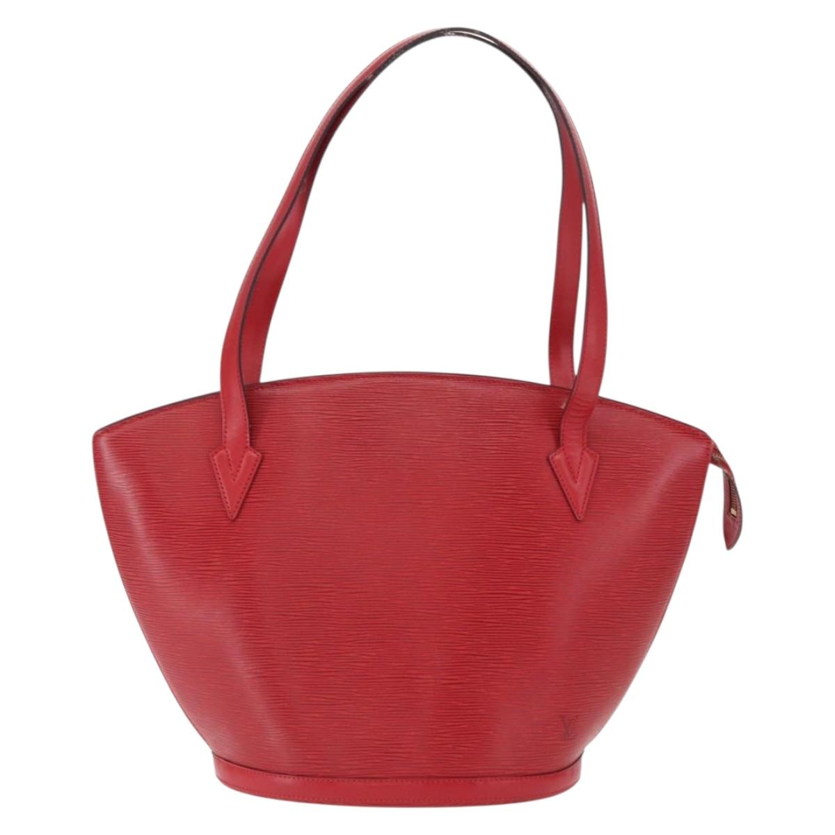 LOUIS VUITTON Epi Saint Jacques Shopping Shoulder Bag Red M52277 LV Auth 154251