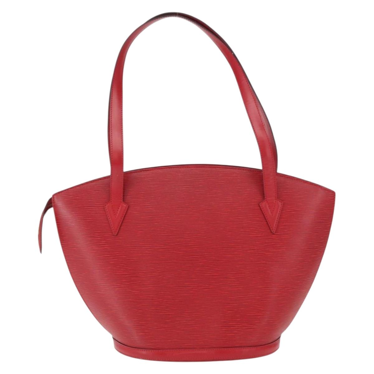 LOUIS VUITTON Epi Saint Jacques Shopping Shoulder Bag Red M52277 LV Auth 154251