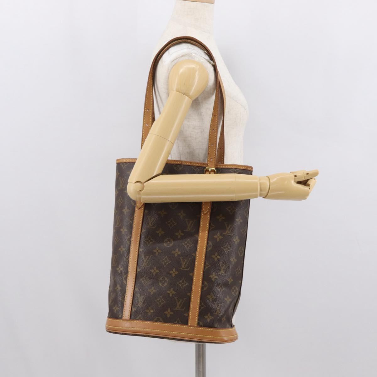 LOUIS VUITTON Monogram Bucket GM Shoulder Bag M42236 LV Auth 154253