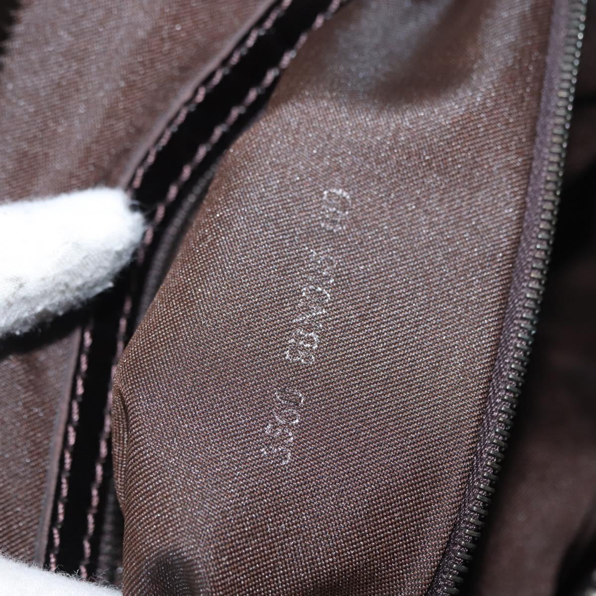 FENDI Zucca Canvas Hand Bag Black Brown Auth 154262
