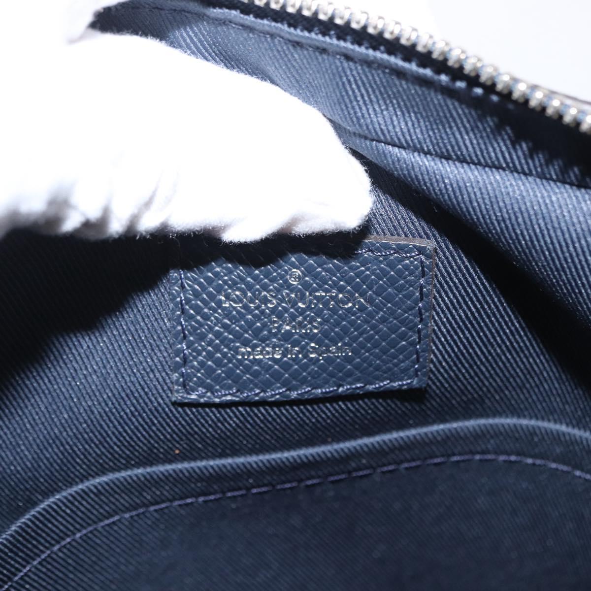 LOUIS VUITTON Taiga Messenger PPM Messenger bag Blue Marine M30321 Auth 154263