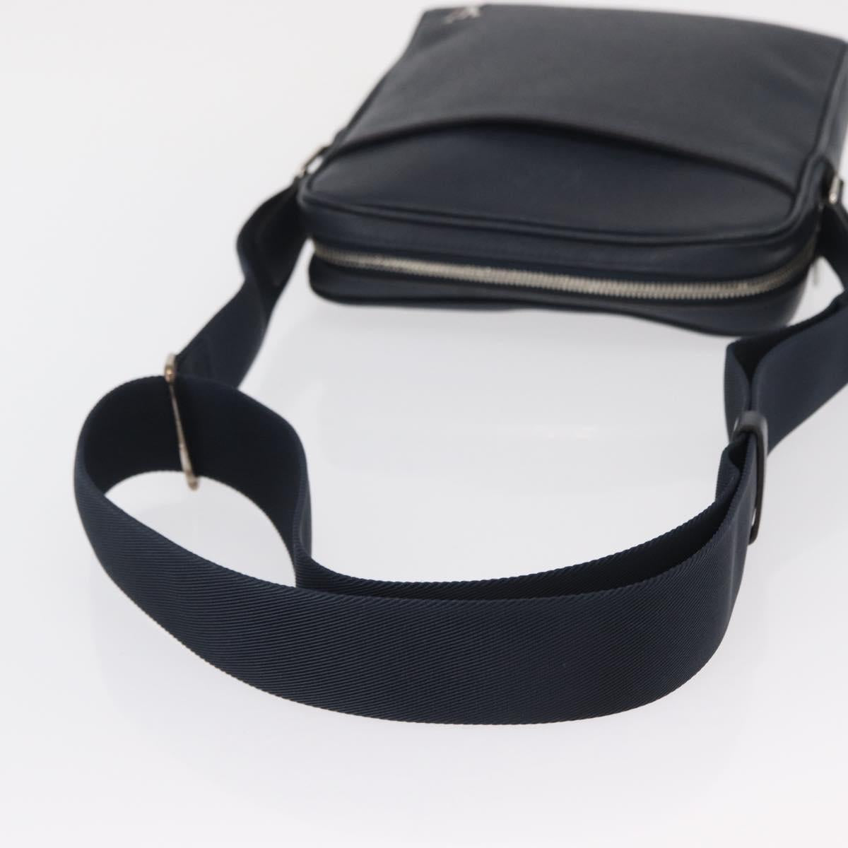 LOUIS VUITTON Taiga Messenger PPM Messenger bag Blue Marine M30321 Auth 154263