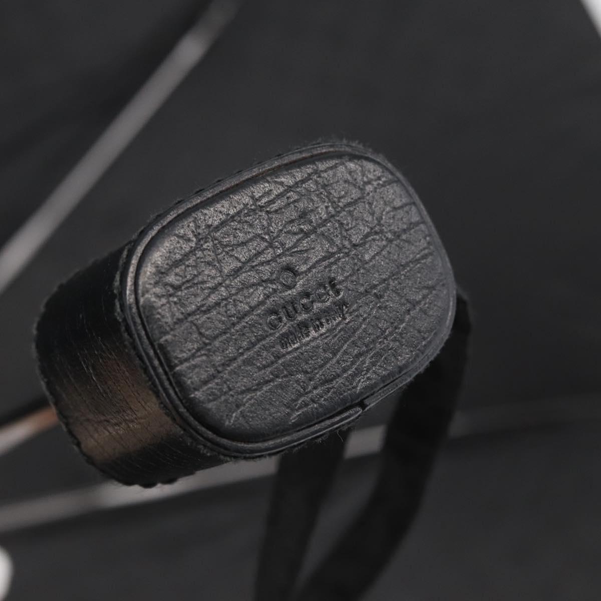 GUCCI GG Canvas Umbrella Nylon Black Auth 154283M