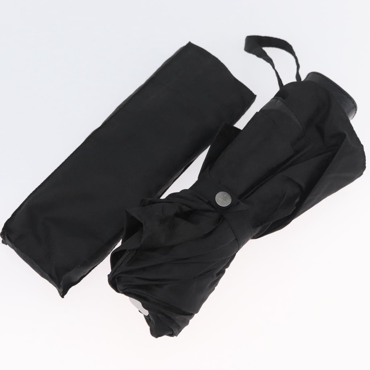 GUCCI GG Canvas Umbrella Nylon Black Auth 154283M
