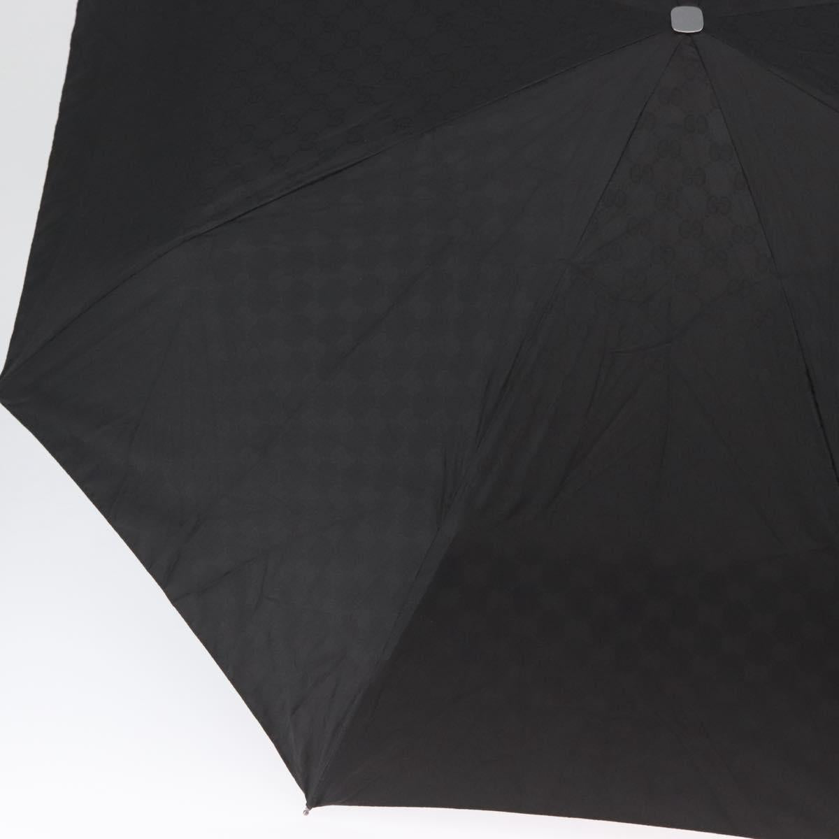 GUCCI GG Canvas Umbrella Nylon Black Auth 154283M