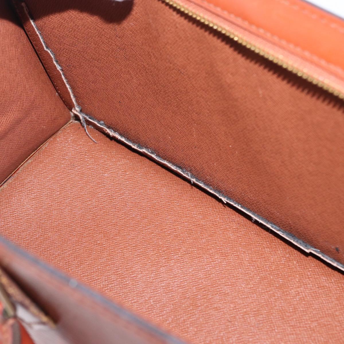 LOUIS VUITTON Epi Sac Triangle Hand Bag Brown M52093 LV Auth 154291