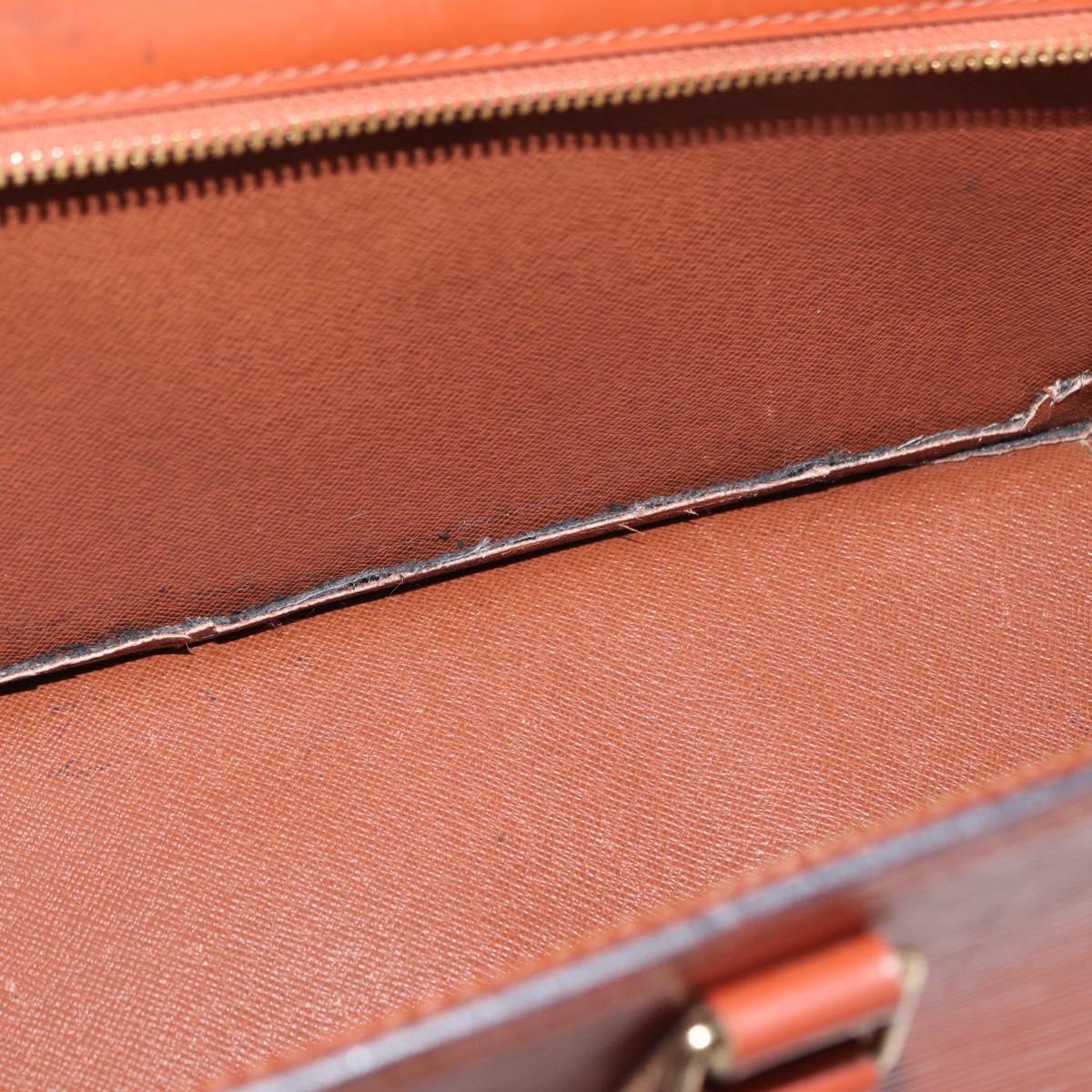 LOUIS VUITTON Epi Sac Triangle Hand Bag Brown M52093 LV Auth 154291