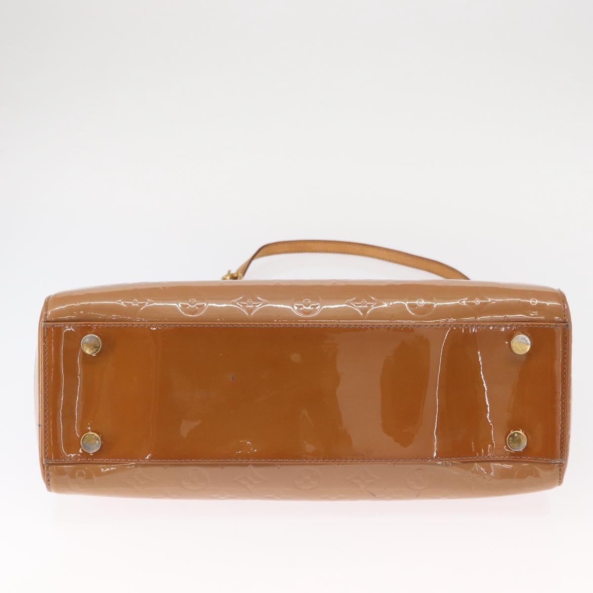 LOUIS VUITTON Monogram Vernis Blair GM Bag 2way Rose Velur M91797 LV Auth 154294