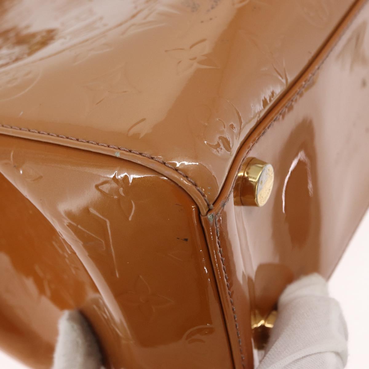 LOUIS VUITTON Monogram Vernis Blair GM Bag 2way Rose Velur M91797 LV Auth 154294