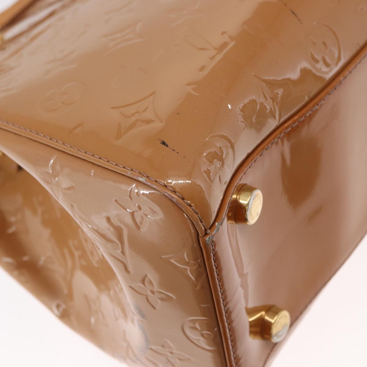 LOUIS VUITTON Monogram Vernis Blair GM Bag 2way Rose Velur M91797 LV Auth 154294