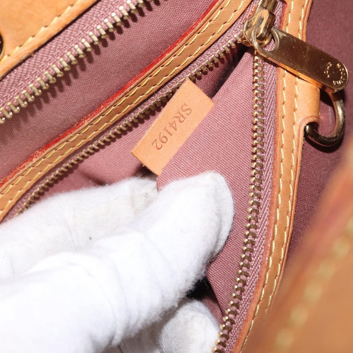 LOUIS VUITTON Monogram Vernis Blair GM Bag 2way Rose Velur M91797 LV Auth 154294