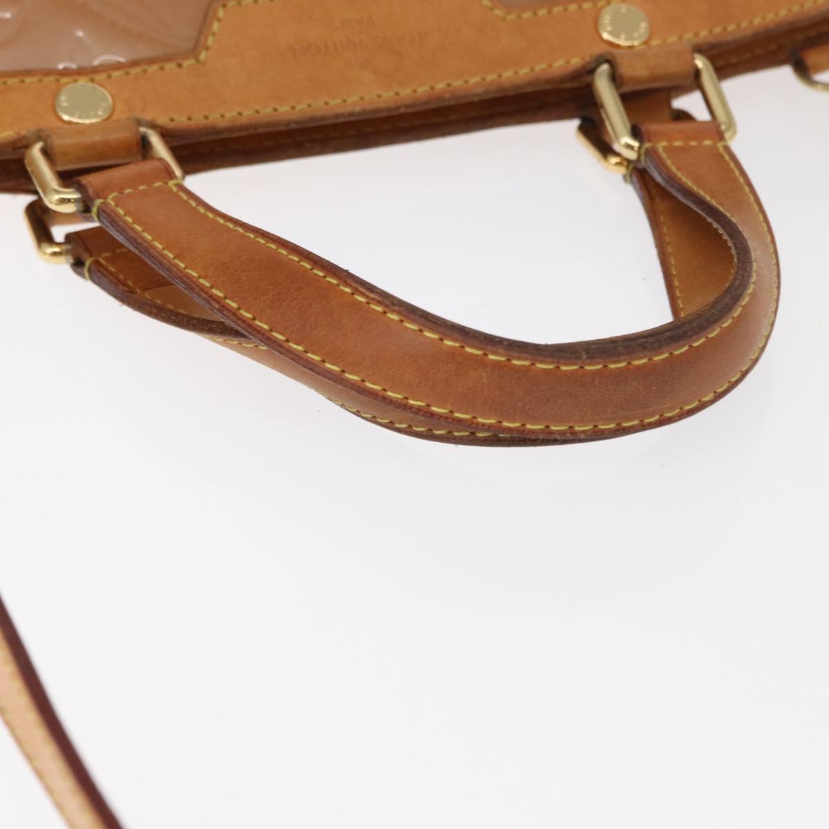 LOUIS VUITTON Monogram Vernis Blair GM Bag 2way Rose Velur M91797 LV Auth 154294