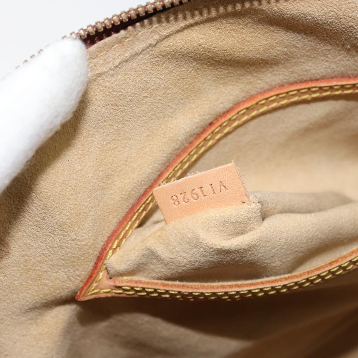 LOUIS VUITTON Nomad leather Alma Hand Bag Beige M85000 LV Auth 154295