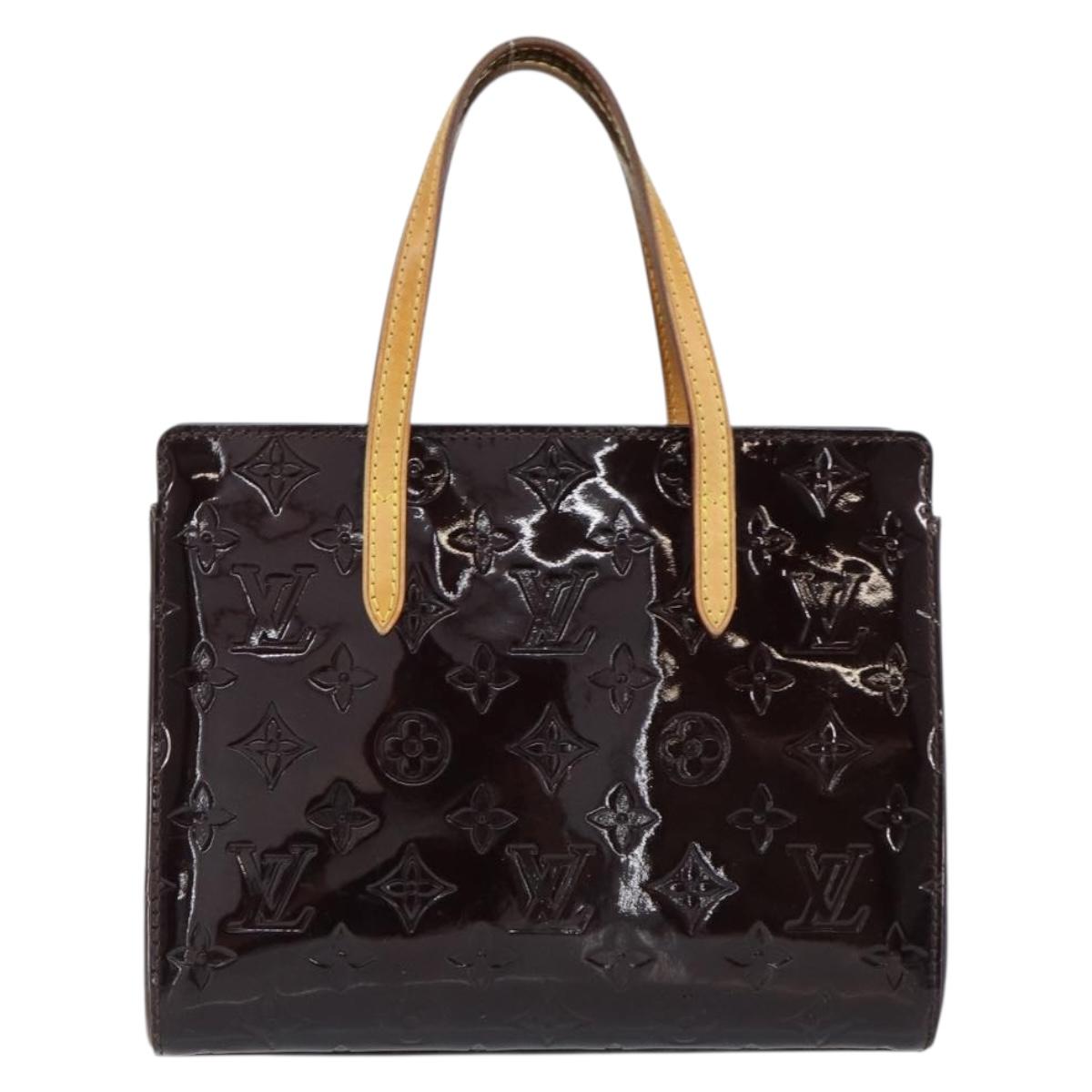 LOUIS VUITTON Monogram Vernis Catalina BB Bag Amarante M90017 LV Auth 154296