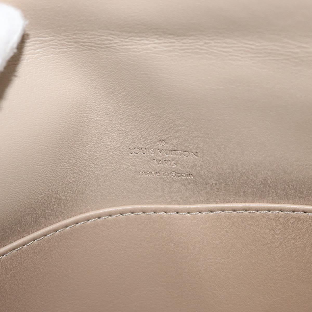 LOUIS VUITTON Monogram Vernis Thompson Street Bag Beige M91301 LV Auth 154298