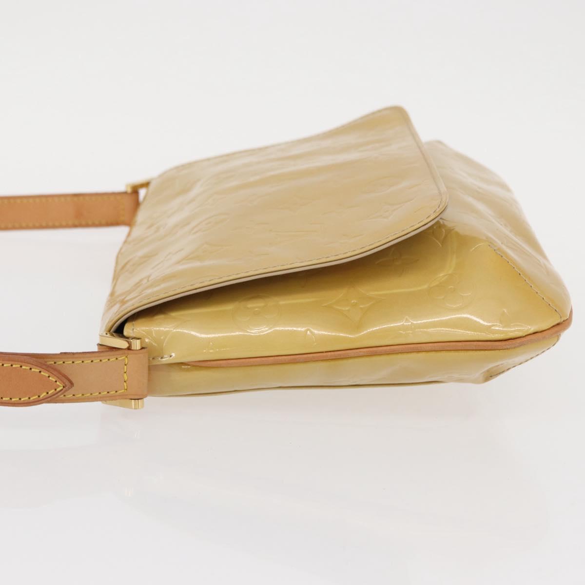 LOUIS VUITTON Monogram Vernis Thompson Street Bag Beige M91301 LV Auth 154298