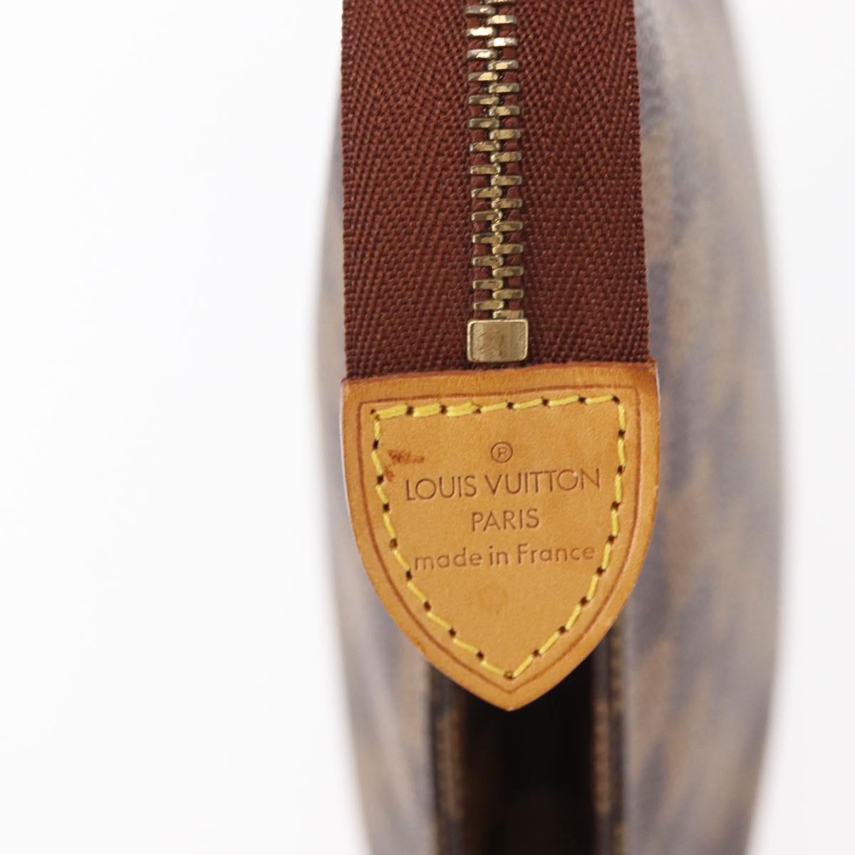 LOUIS VUITTON Damier Ebene Poche Toilette 26 Pouch N47543 LV Auth 154300