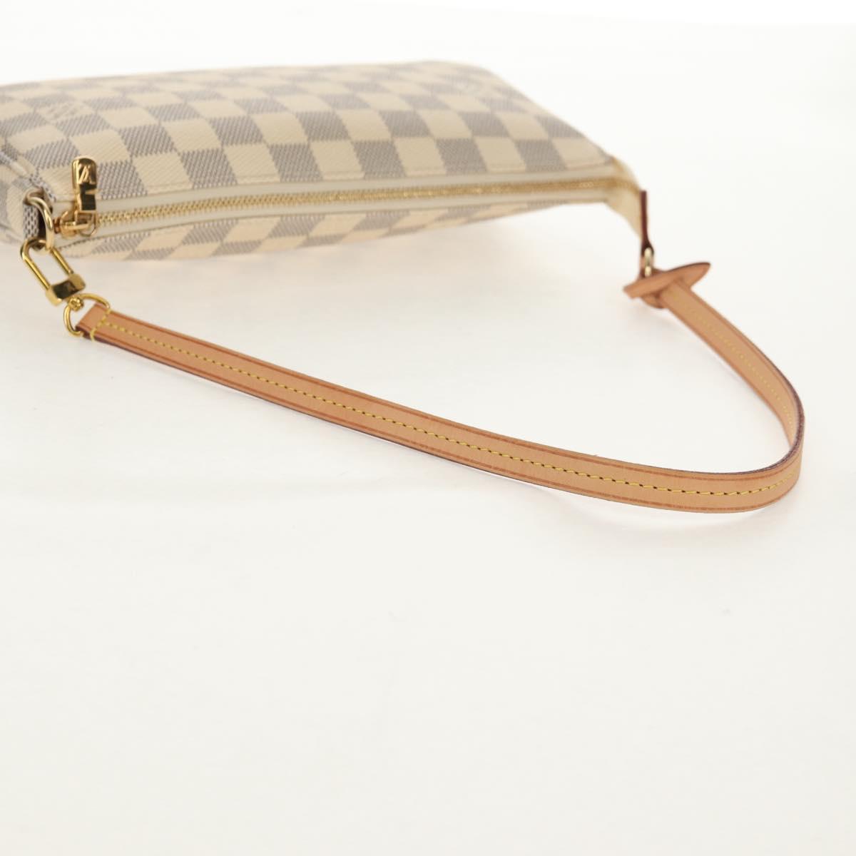 LOUIS VUITTON Damier Azur Pochette Accessoires Pouch N51986 LV Auth 154303M