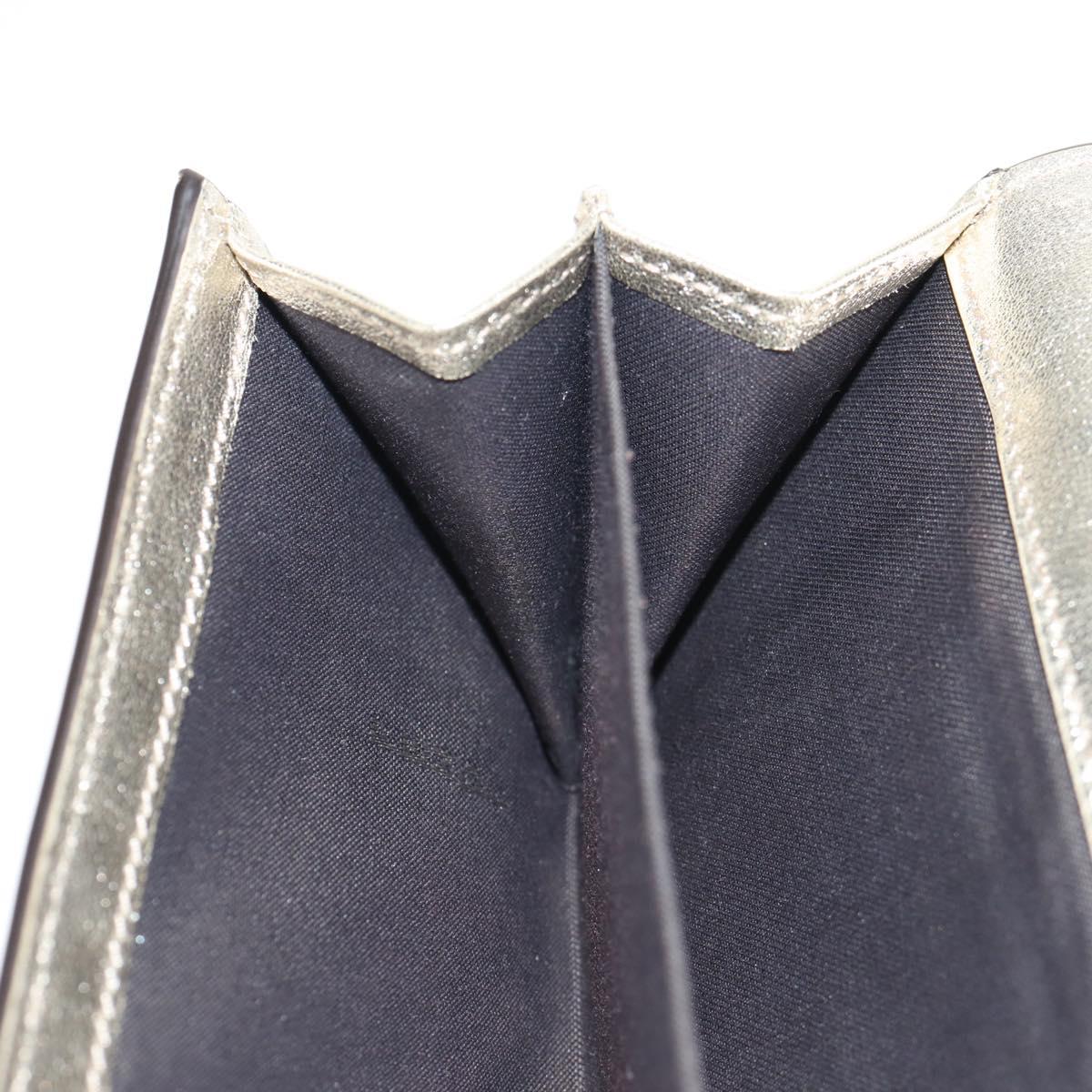 FENDI Zucca Canvas Wallet Leather Gold Tone Auth 154304M